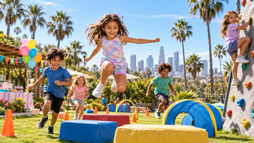 active birthday places for kids in LA